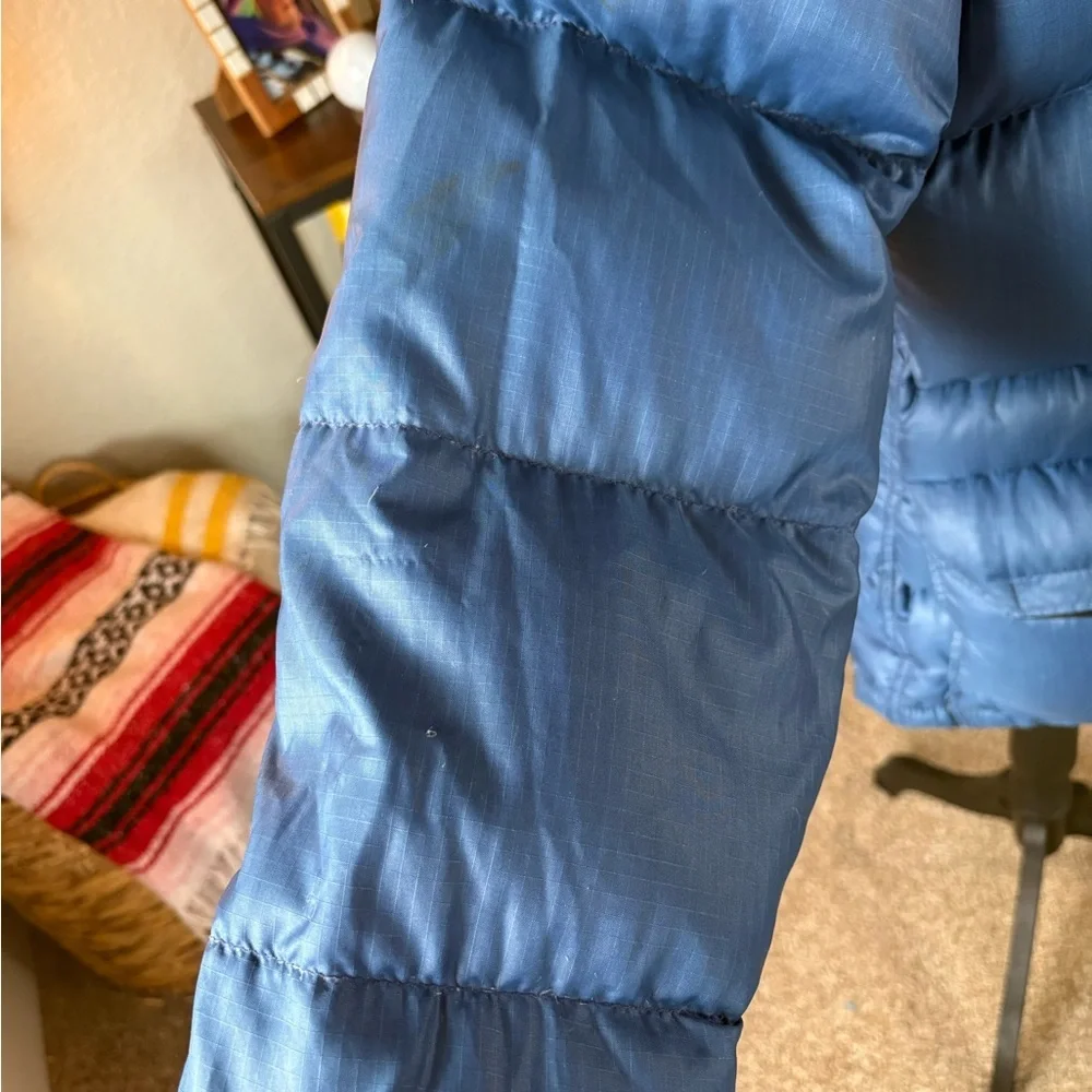 VTG The North Face Brown Label Down Puffer Jacket Blue Ripstop USA 70s/80s Men's